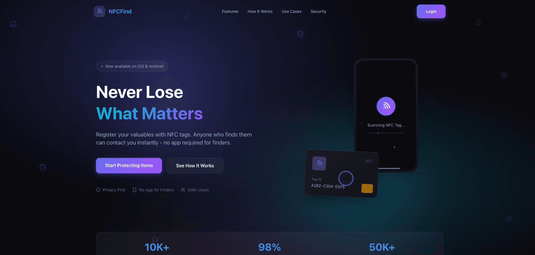 NFCFind — NFC-powered lost & found platform